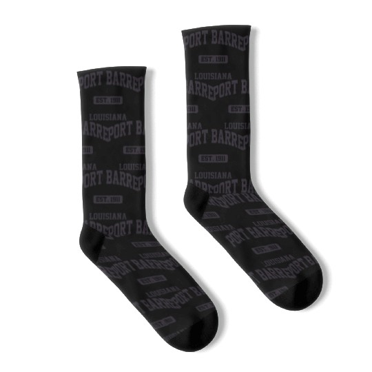 Port Barre Louisiana La State Athletic Style Socks