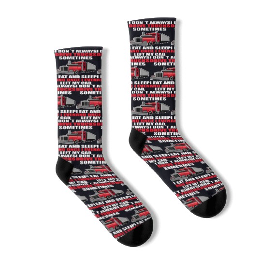 Truck Driver Truc Socks