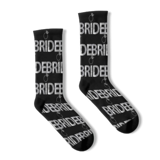 Bride For Grainy Grey Socks