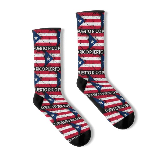 Puerto Rican Flag Made In Puerto Rico Socks