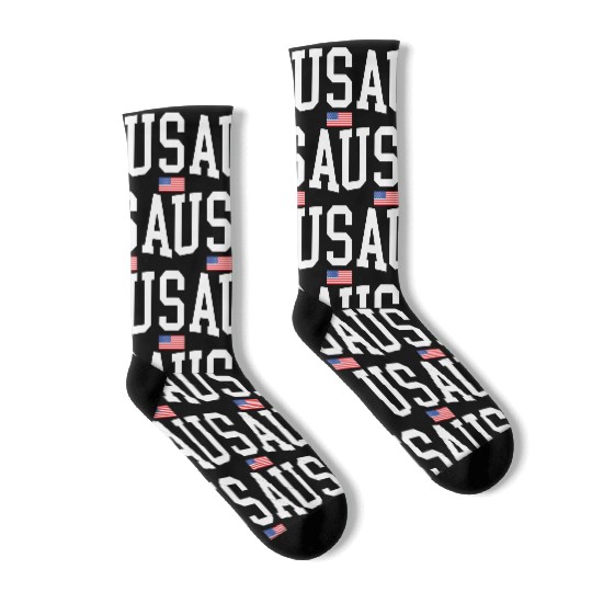 Usa American Flag Wo Patriotic July 4Th Socks