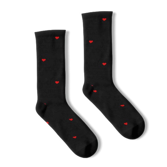 Just A Who Loves Double Bass - Music Double Bass Socks