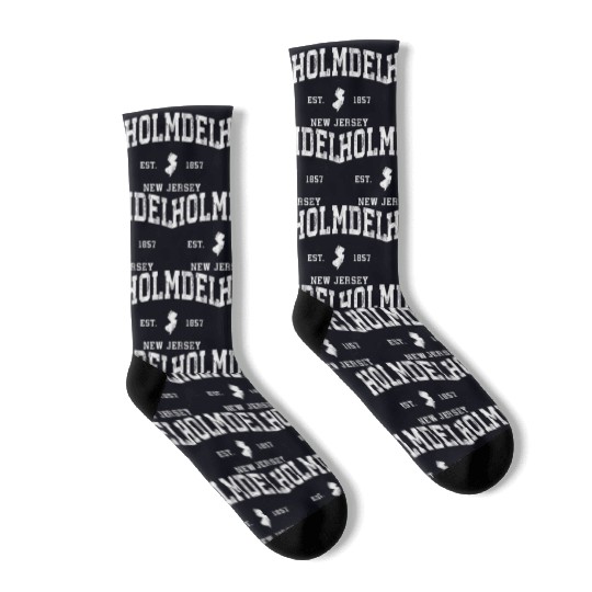 Holmdel New Jersey Nj Athletic Sports Socks
