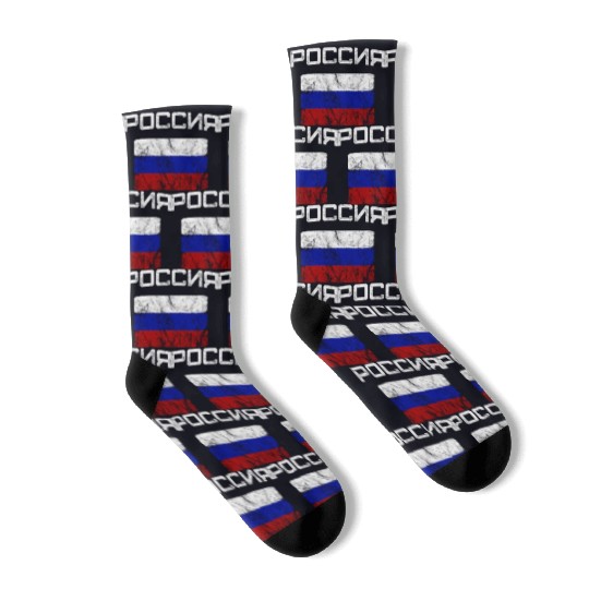 Russia Russian Flag Socks