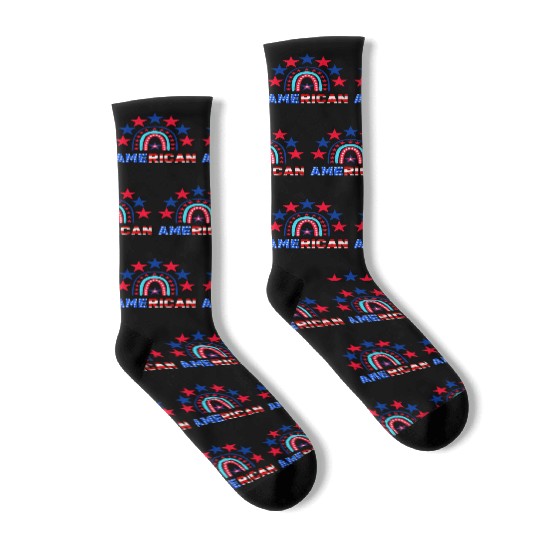 American Independence Day Love America Patriot Socks