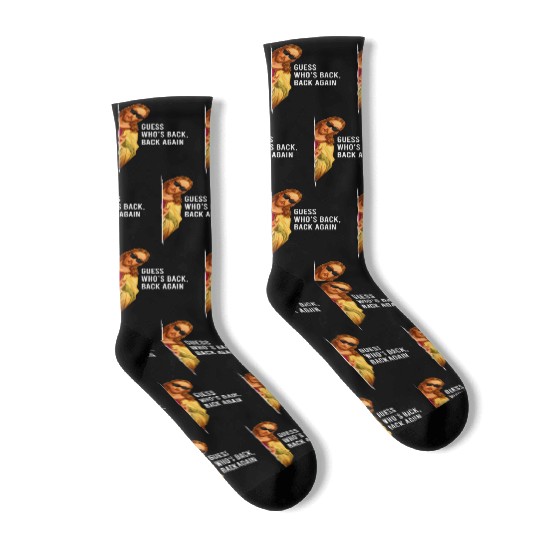 Guess Who'S Back Back Again Happy Easter Jesus Socks