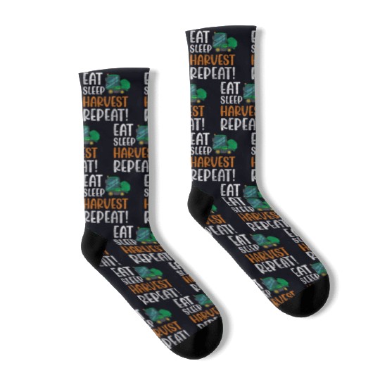 Farmer Field Worker Harvest Time Vegetable Socks