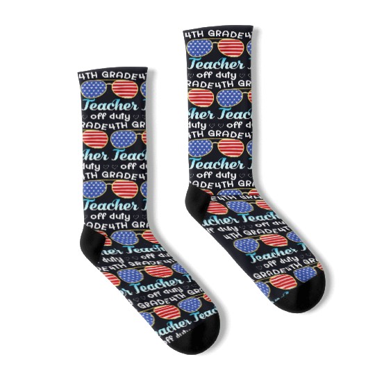 4th grade teacher off duty Socks