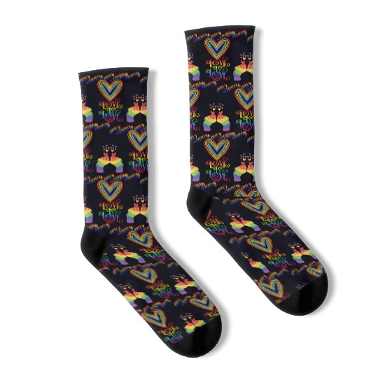 LOVE IS LOVE Socks