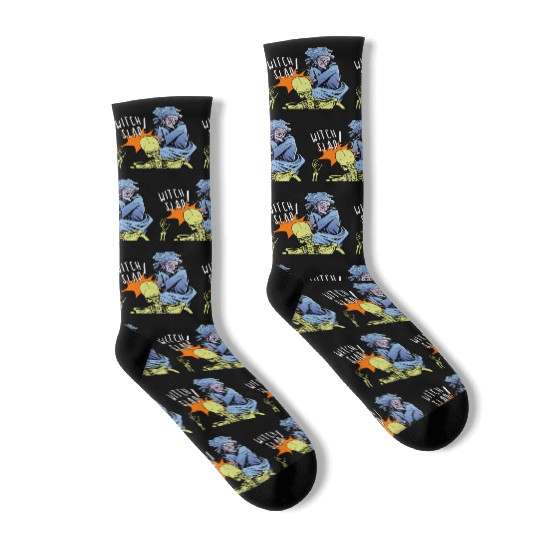 Witch Slap - Halloween Fun Socks