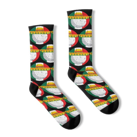 Cinco De Mayo Mexico Golf Ball Funny Mexican s Socks