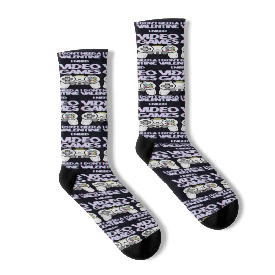 Valentine s Day Video Game Lover Socks
