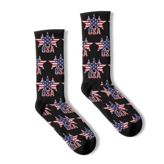 God bless America the land of the free Socks