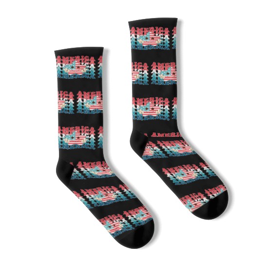 America Groovy, Independence Day Socks