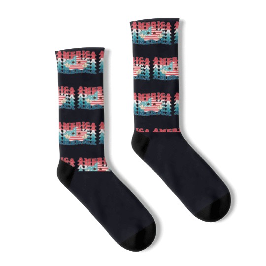 America Groovy, Independence Day Socks