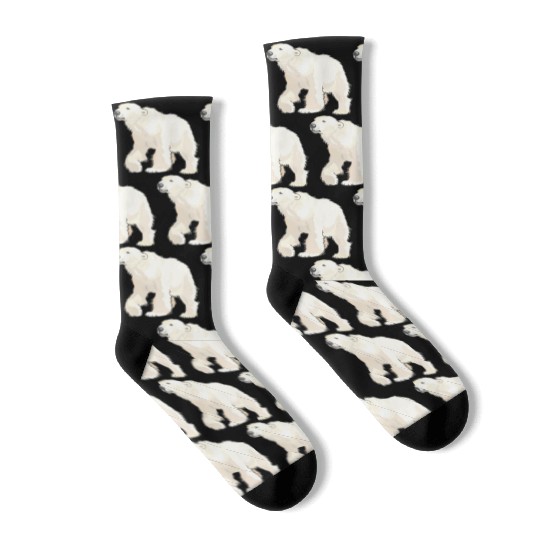 Polar Bear Arctic Animal Realistic Socks