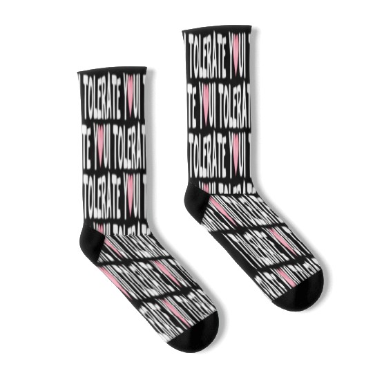 Hilarious Romantic I Tolerate You Socks