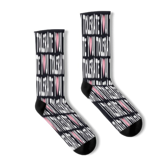 Hilarious Romantic I Tolerate You Socks