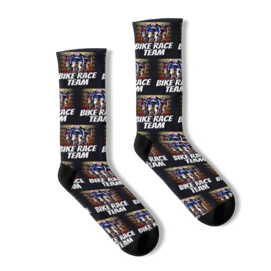 Bike Race Team Racing Cycling Bicycle Racer Socks