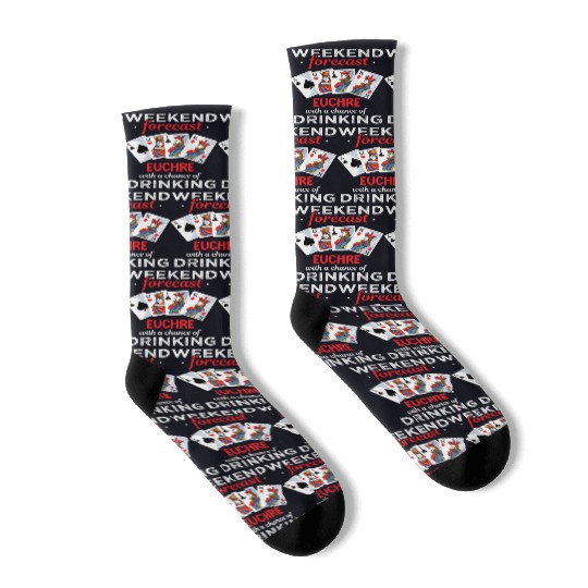 Euchre Player - Euchre Drinking Card Game Socks