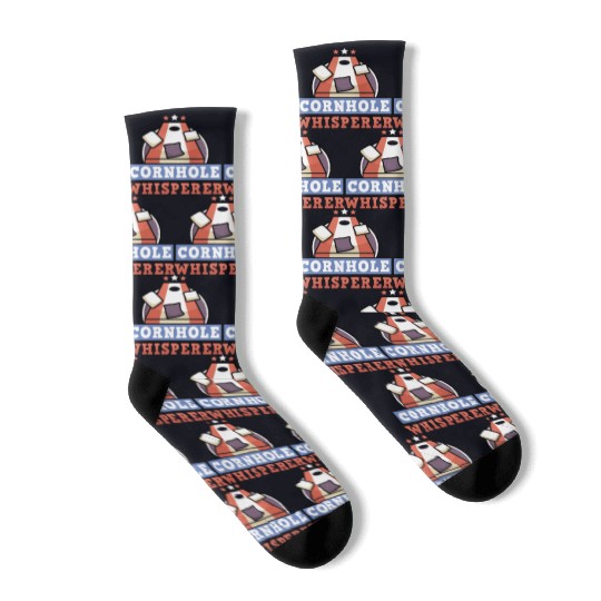 Cornhole Whisperer Bean Bag Lover Socks