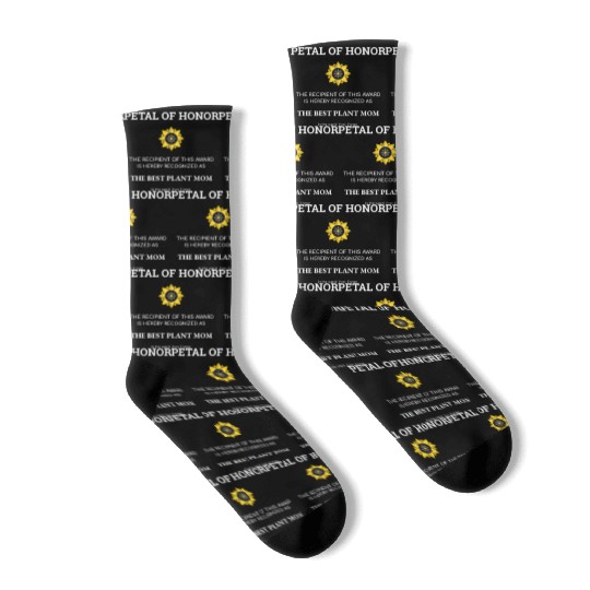 Plant Mom Petal Of Honor Funny Plant Lover Socks