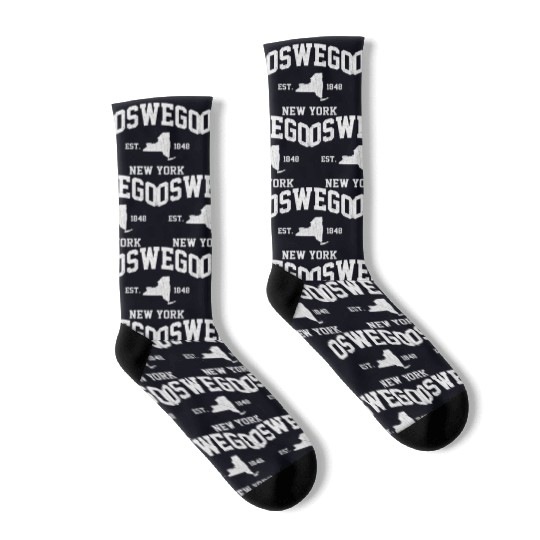 Oswego New York Ny State Athletic Style Socks