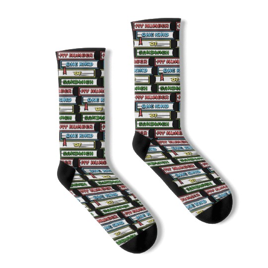My Number One Kind Of Sandwich Book Lovers Socks