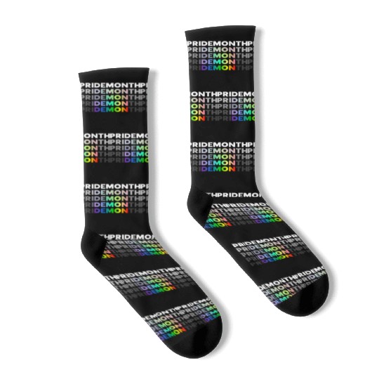 Pride Month Demon LGBT Gay Pride Month Transgender Socks