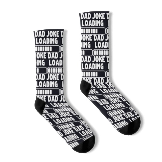 Dad Joke Loading Father Funny Socks