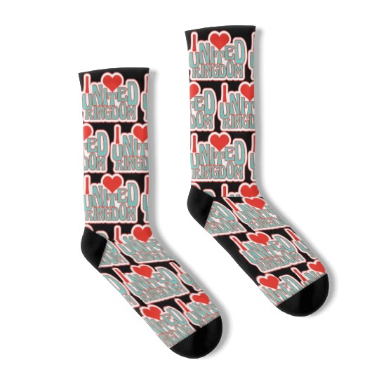United kingdom hearts Socks