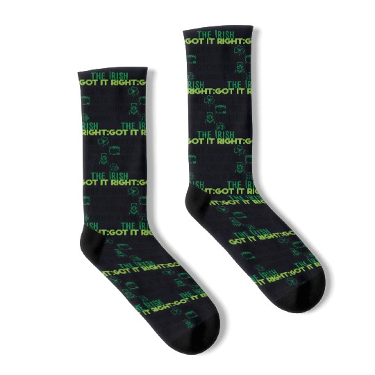 Lucky Irish Charms Aesthetic Socks