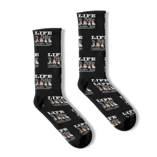 Life Is Better With Cavalier King Charles Spaniel Socks