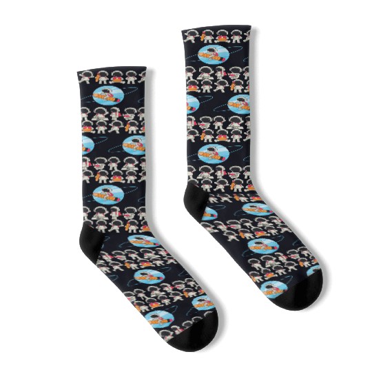 WINKYES - Funny Astronauts Socks