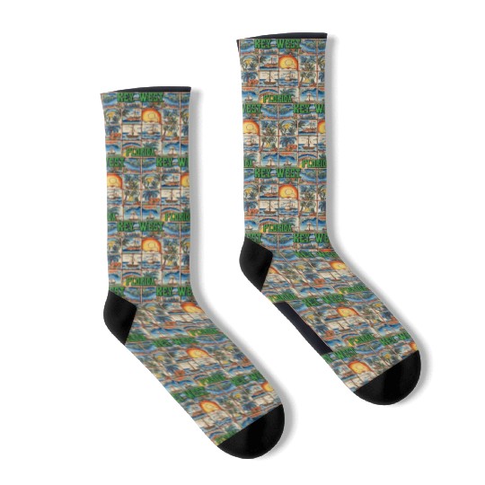 Key West Folk Art Socks