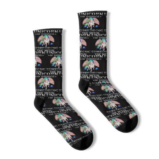 Goth Rock Satan Girl Woman Festivals Death Metal Socks