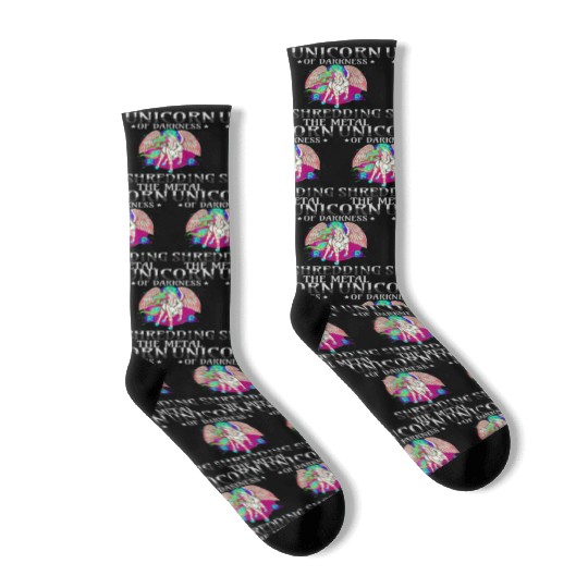 Goth Rock Satan Girl Woman Festivals Death Metal Socks