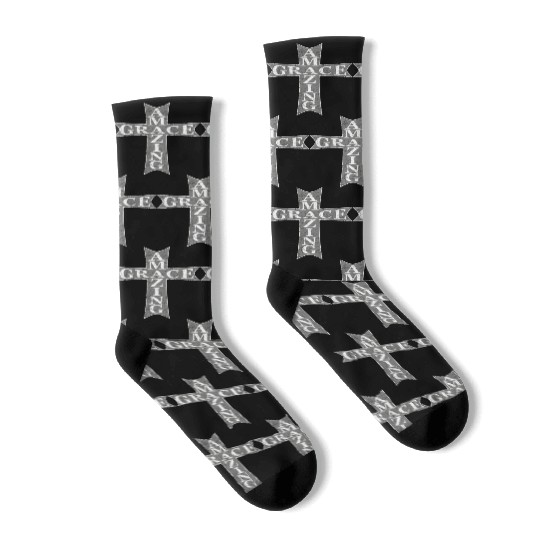 Amazing Grace Cross Socks