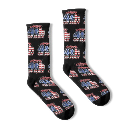 Proudly United: Happy 4th Of July! Socks