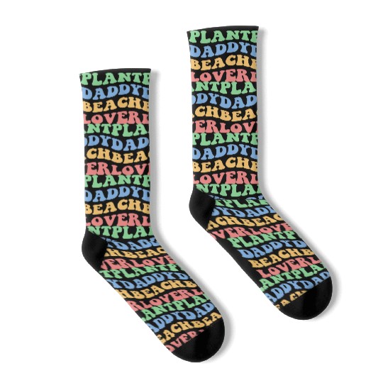 Plant Daddy Beach Lover Iv Socks