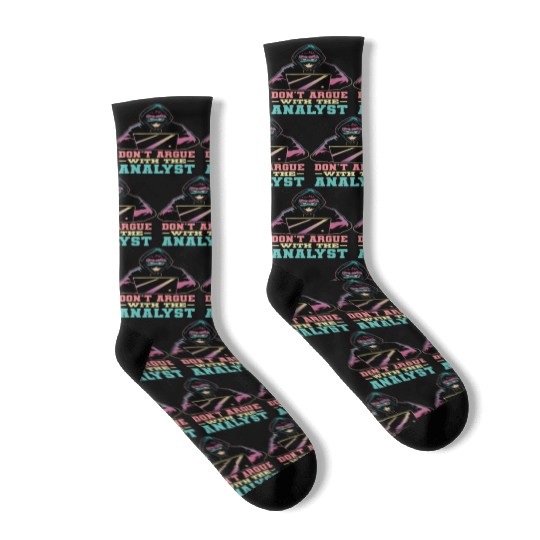 Don'T Argue With The Analyst Computer Security Cyb Socks