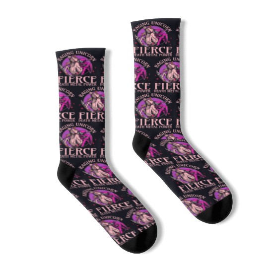 Goth Rock Satan Unicorn Festivals Death Metal Socks