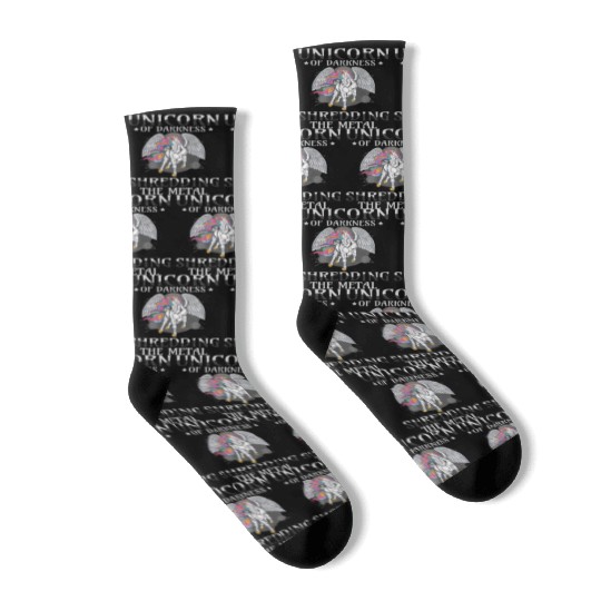 Goth Rock Satan Unicorn Festivals Death Metal Socks