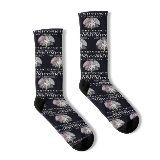 Goth Rock Satan Unicorn Festivals Death Metal Socks