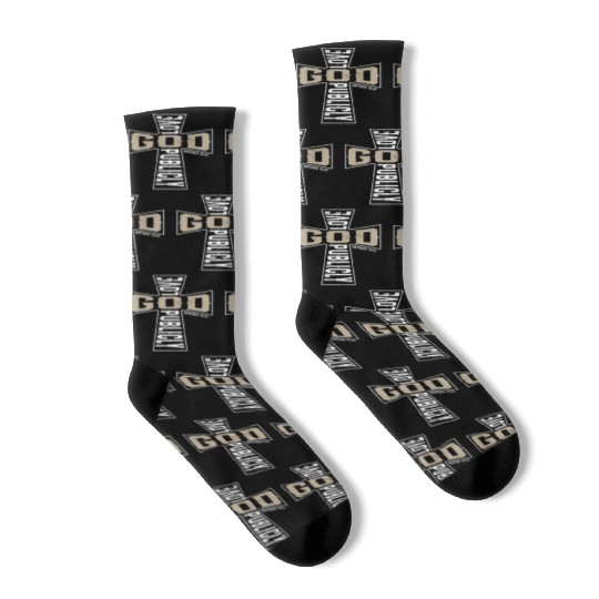 Love God Publicly Jesus Christ Believer Religious Socks