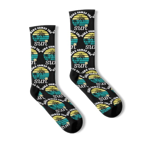 Here comes the sun Summer vacation Socks