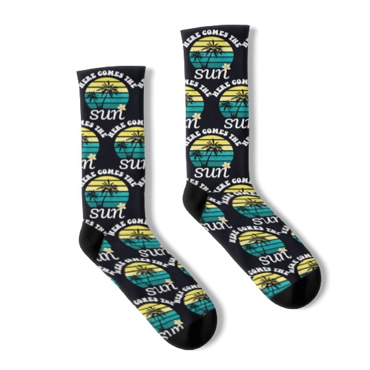 Here comes the sun Summer vacation Socks