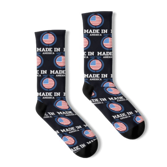 made in america red girl love Socks