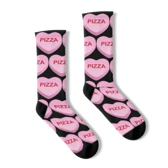 Pizza Candy Heart Socks