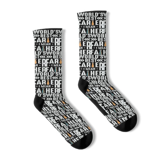 World s Best Farter I Mean Father Funny Dad Joke Socks